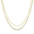 Collier „Horizon Duo“ – aus 925 Silber (18k vergoldet)
