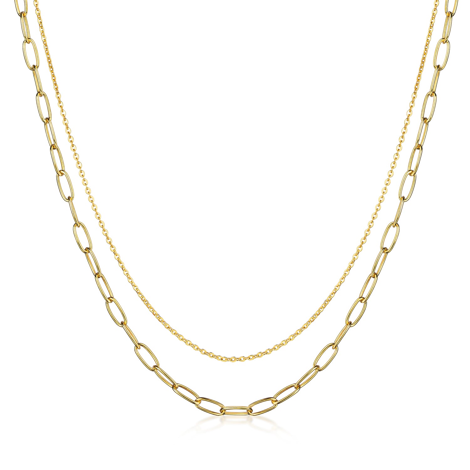 Collier „Horizon Duo“ – aus 925 Silber (18k vergoldet)