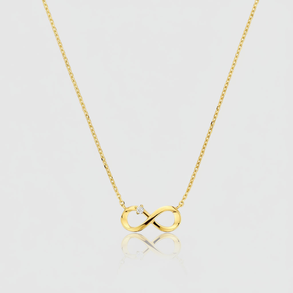 Collier „Infinite Sparkle“ – 585er Gelbgold mit Zirkonia