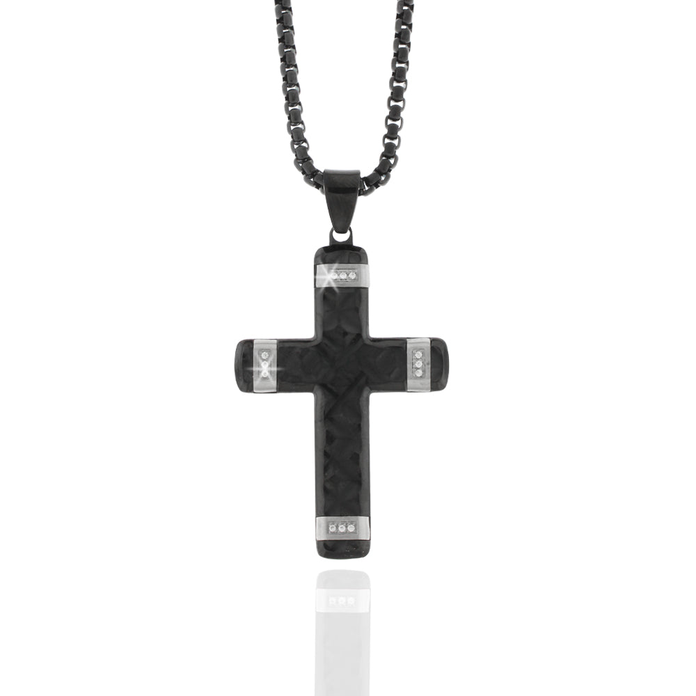 Collier „Iron Carbon Faith“