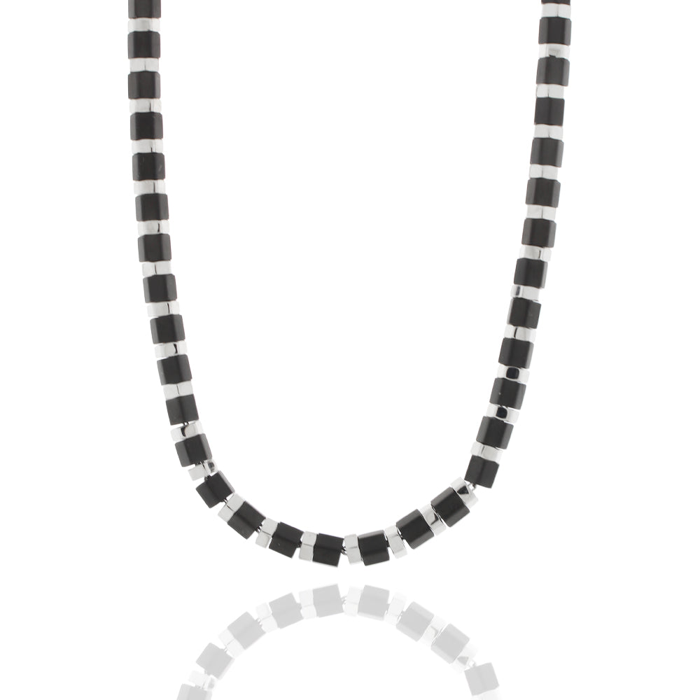 Collier „Iron Cube Mono“