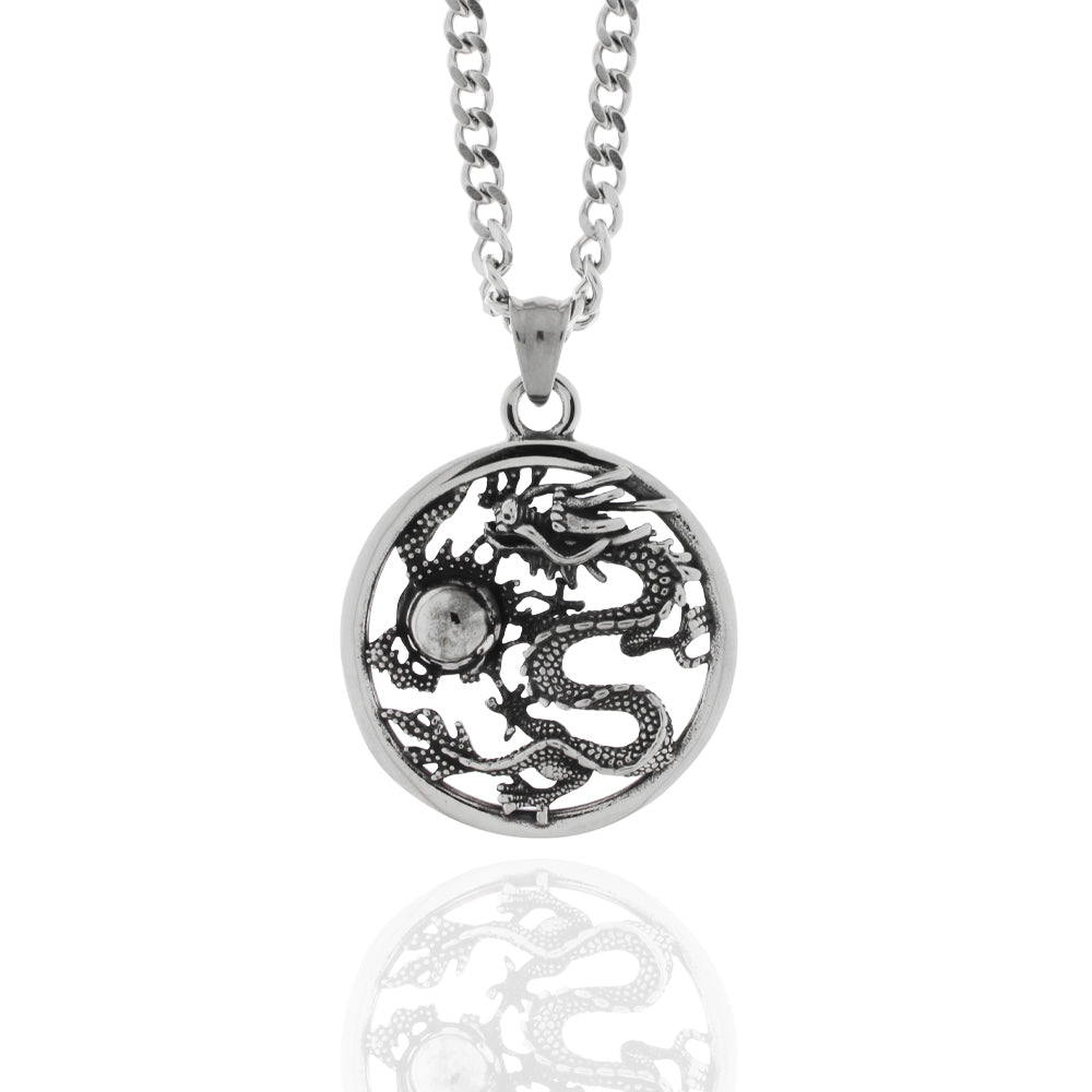 Collier „Iron Dragon Orb“