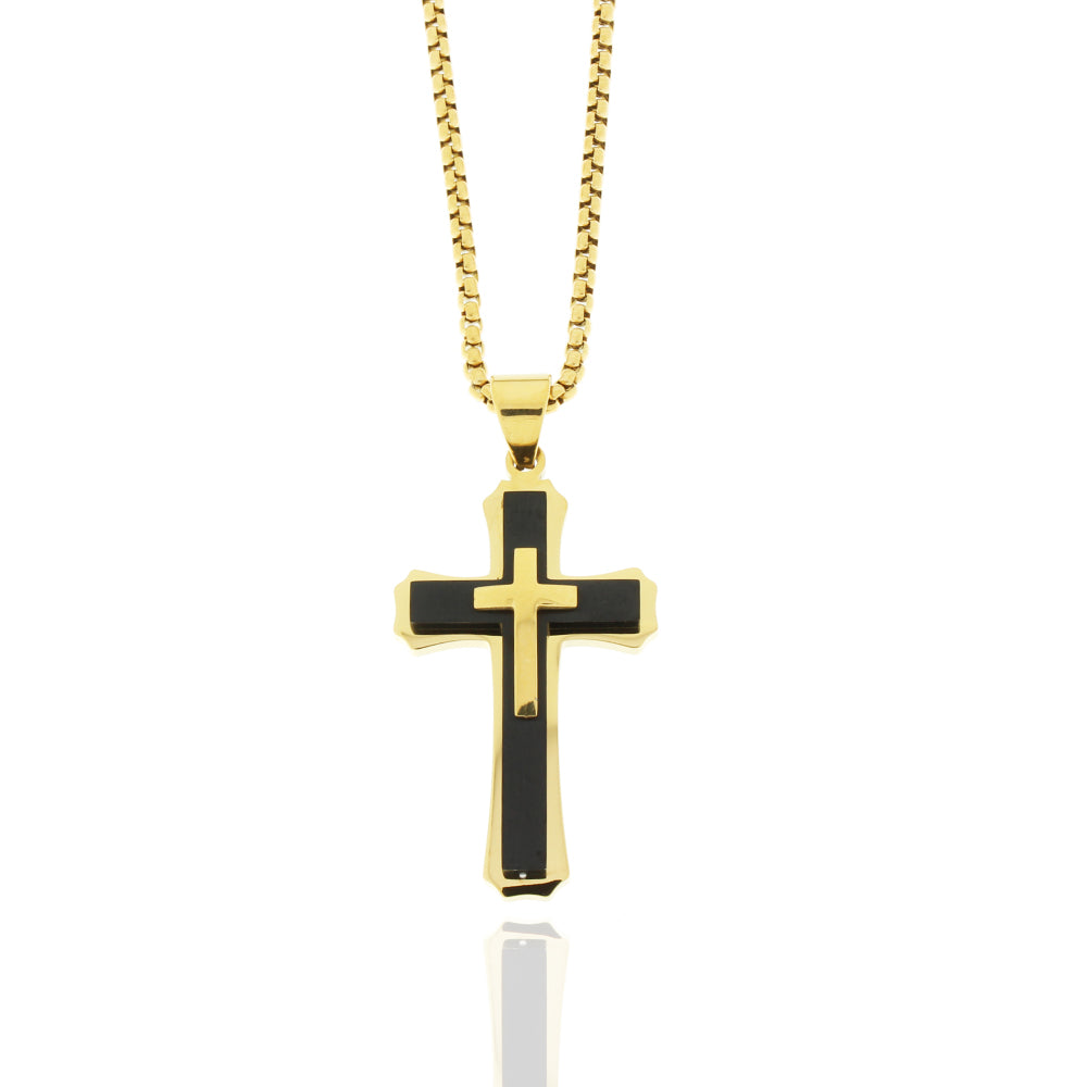 Collier „Iron Golden Layers“