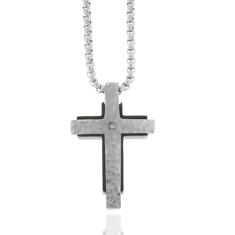 Collier „Iron Hammered Cross“