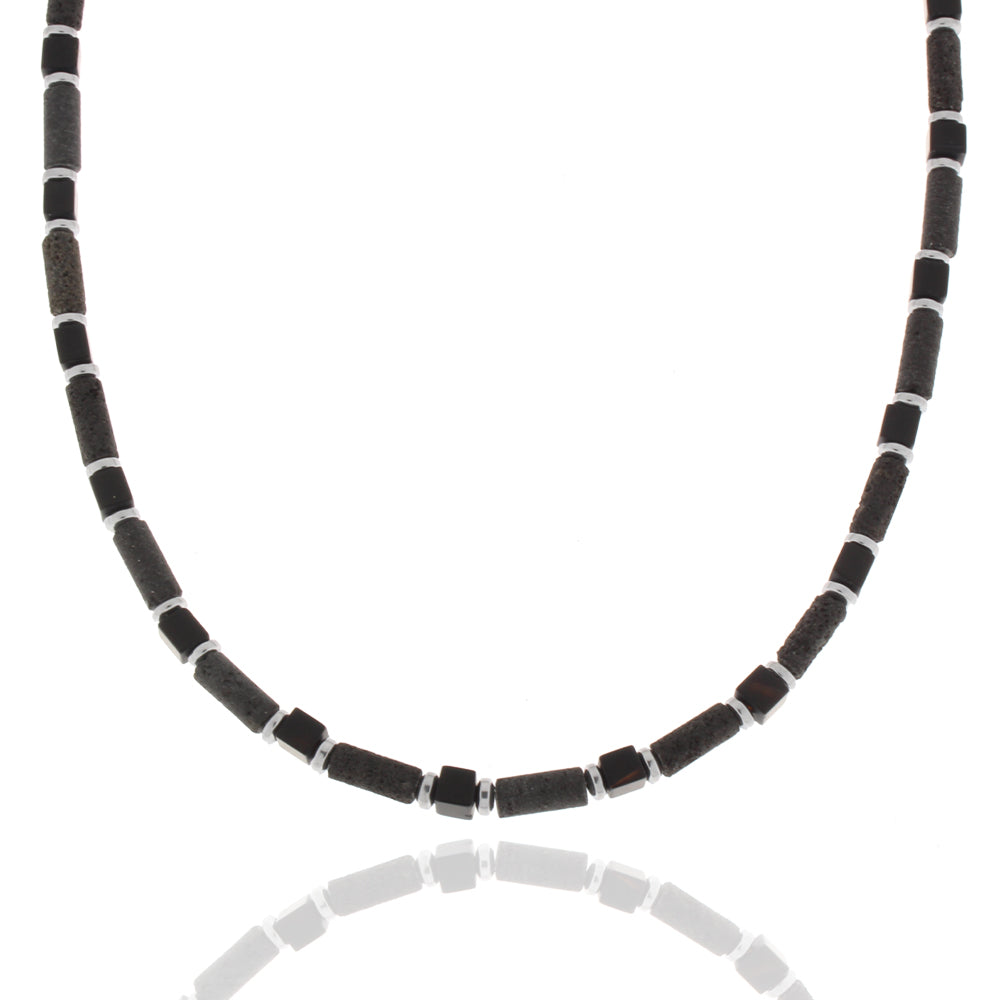 Collier „Iron Obsidian Pulse“