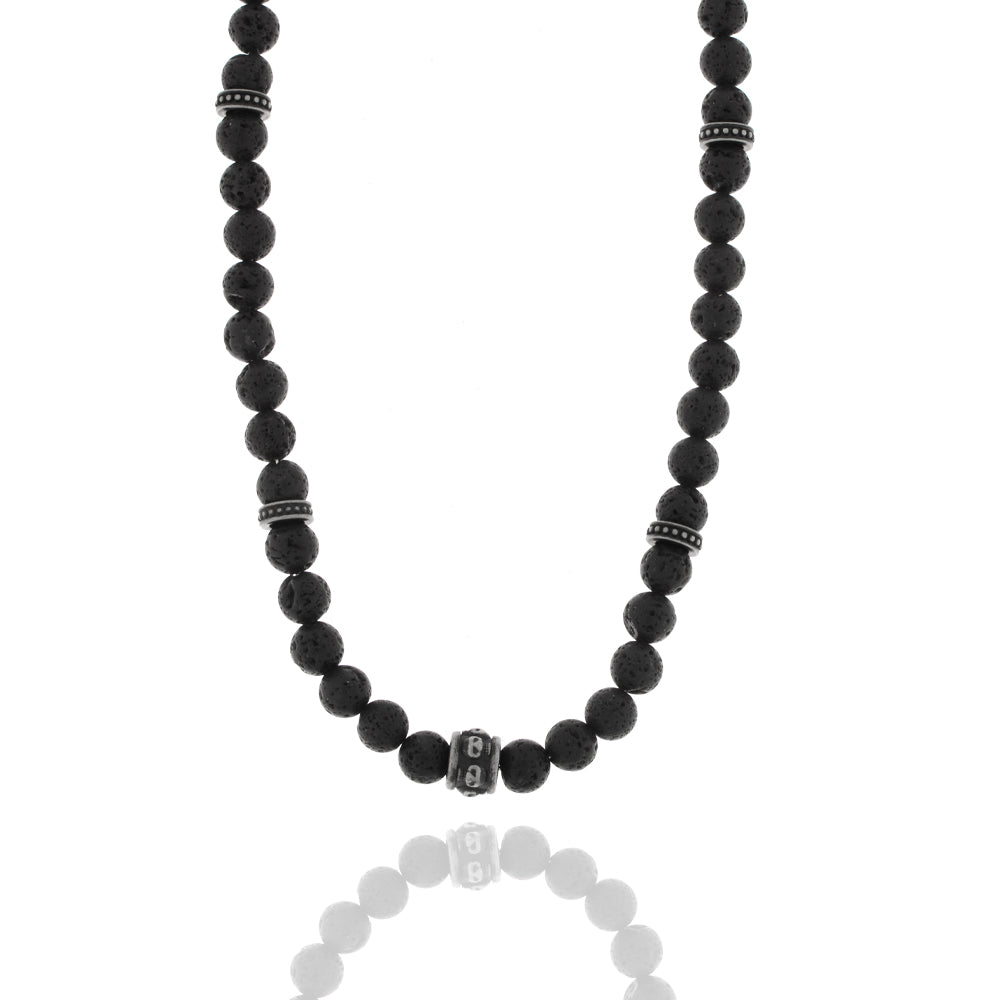 Collier „Iron Volcanic Sphere“
