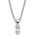 Collier „Linear Brilliance“ – aus 925 Sterling Silber