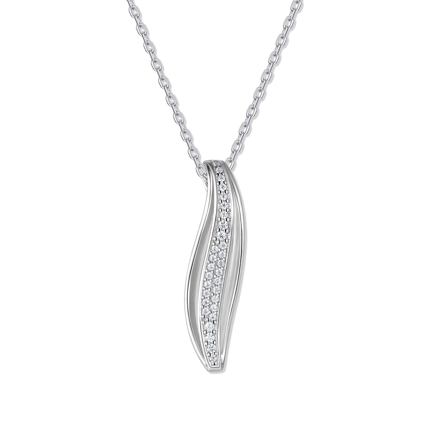 Collier „Lunar Wave“ – aus 925 Silber