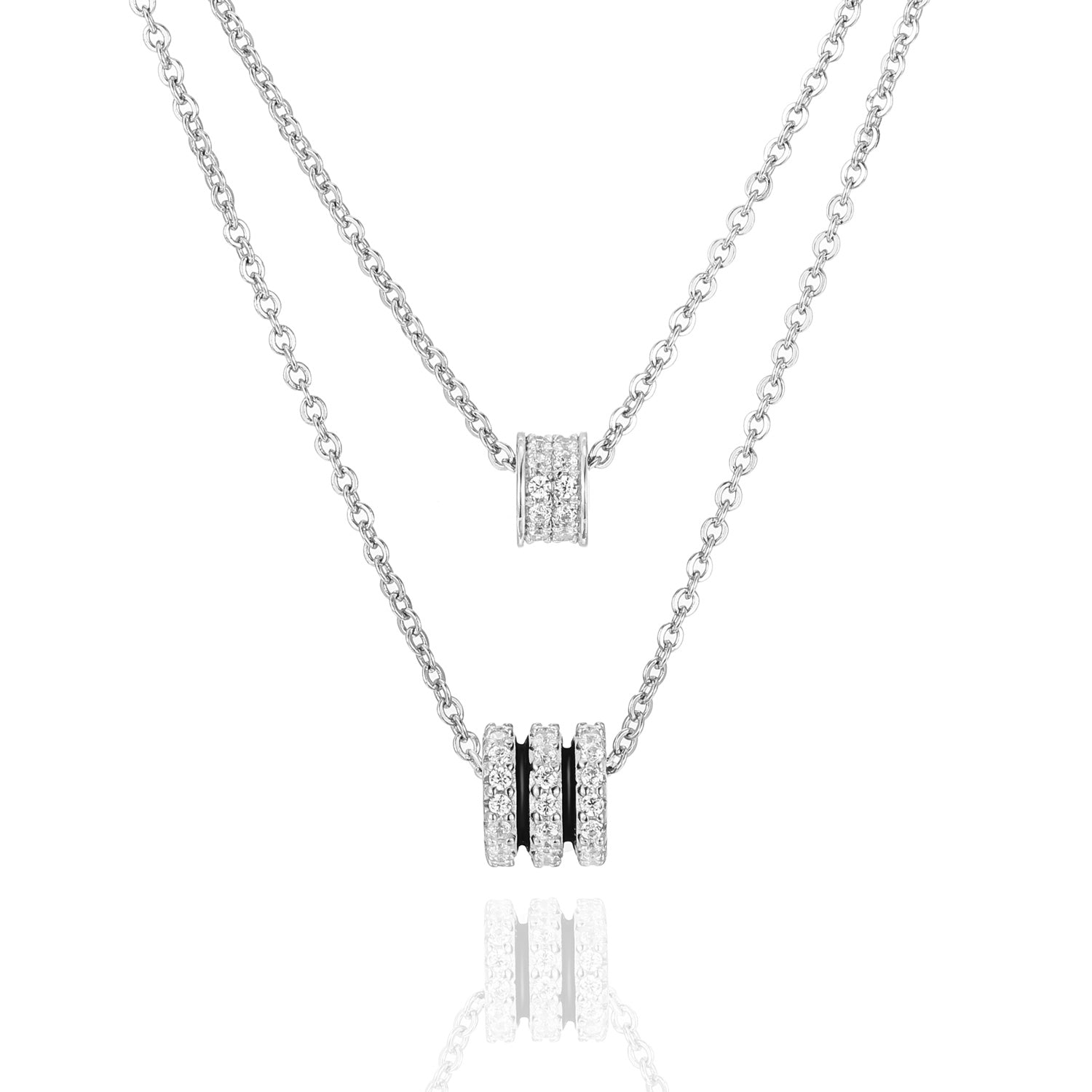 Collier „Midnight Silver“ – aus 925 Silber