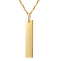 Collier „Minimalist Bar“ – aus 925 Silber, 14k vergoldet