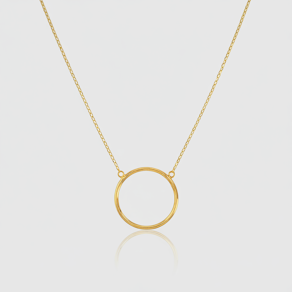 Collier „Pure Circle“ – 18k Gelbgold (750)