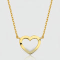 Collier „Pure Heart“ – 585er Gelbgold mit diamantierter Kette