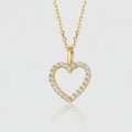 Collier „Radiant Heart“ – 333er Gelbgold mit 24 Zirkonia