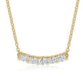 Collier „Radiant Smile“ – 5 ovale Zirkonia (18k vergoldet) aus 925 Sterling Silber