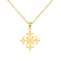 Collier „Royal Lily Cross“ – Fleur-de-Lis Anhänger aus 925 Sterling Silber