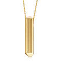 Collier „Sculpted Heart“ –  aus 925 Silber, (14k vergoldet)
