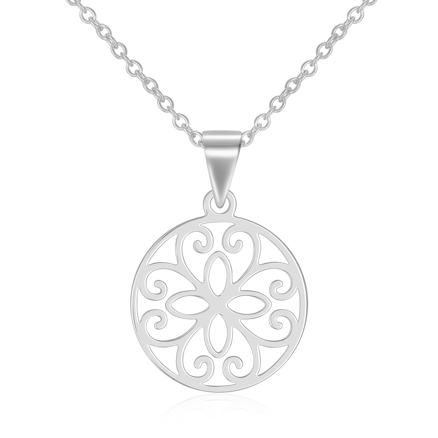 Collier „Silver Mandala“ – aus 925 Sterling Silber