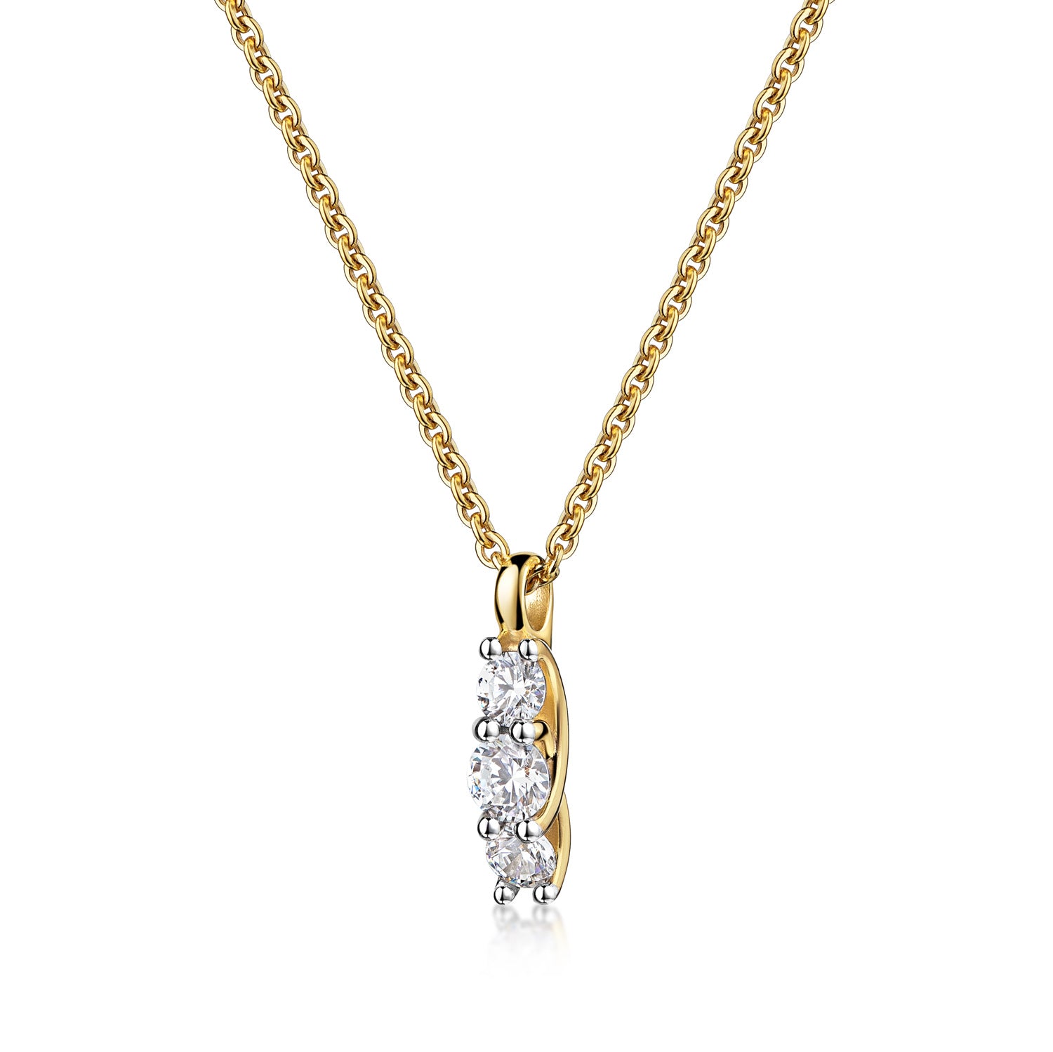 Collier „Stellar Trinity“ – aus 925 Silber