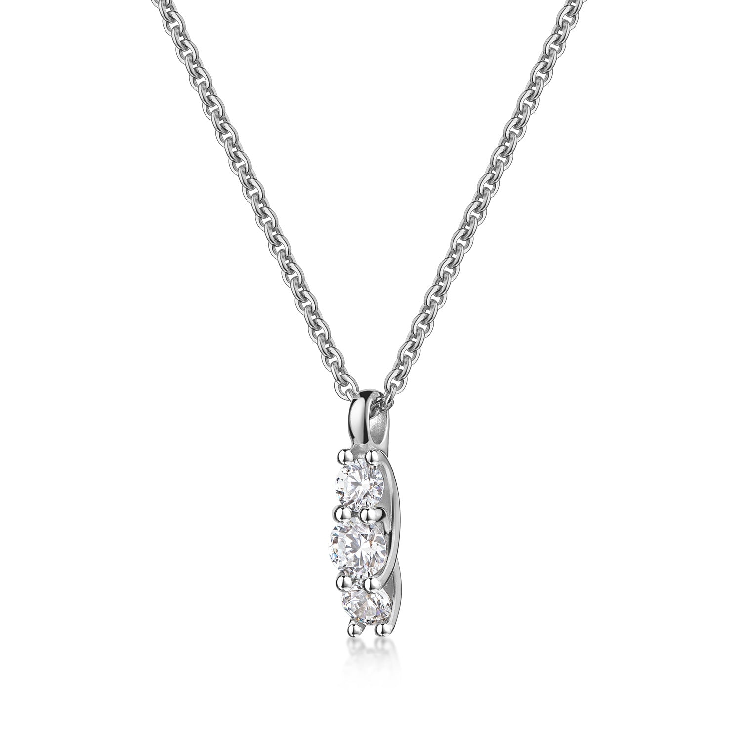Collier „Vertical Shine“ – aus 925 Sterling Silber