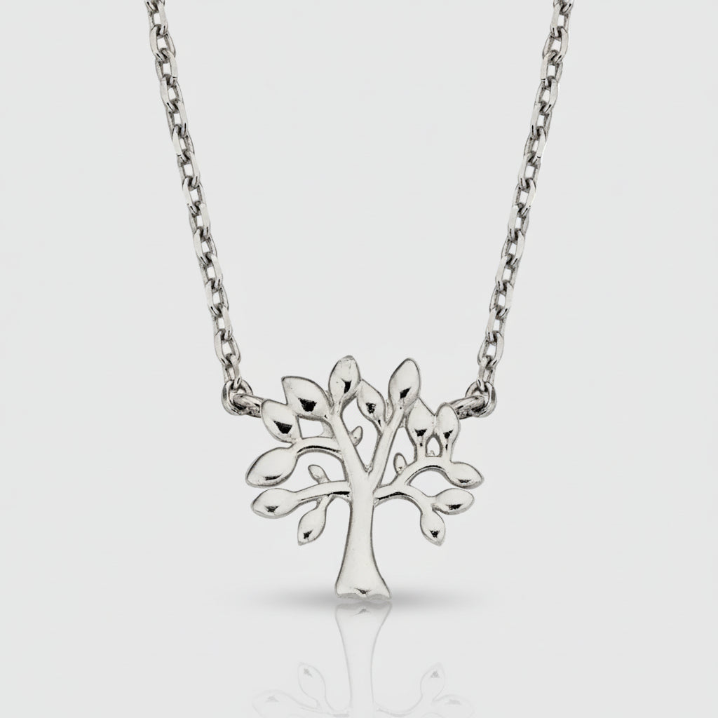 Collier „White Tree of Life“ – 585er Weißgold (14Kt)