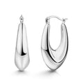Creolen „Arctic Apex“ – aus rhodiniertem 925er Sterling Silber