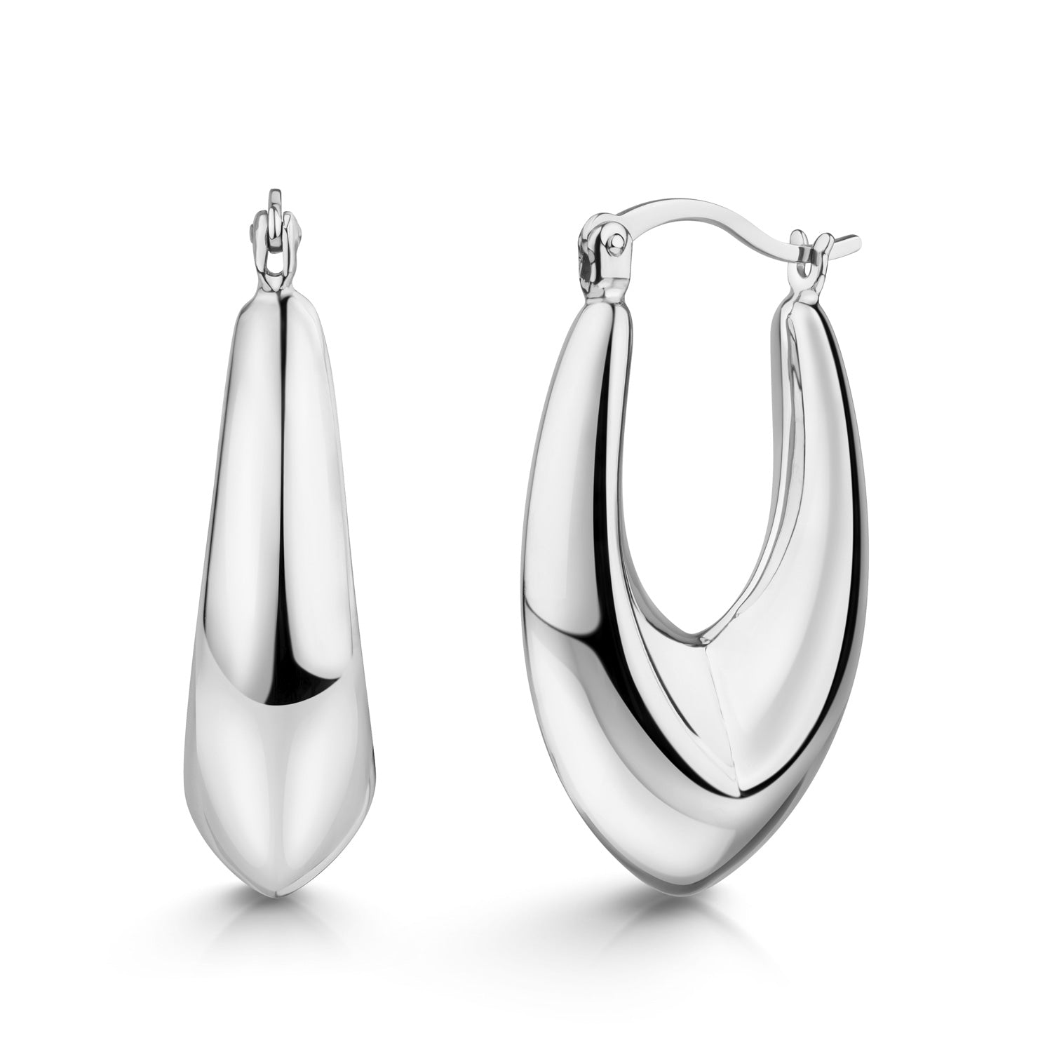 Creolen „Arctic Apex“ – aus rhodiniertem 925er Sterling Silber