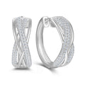Creolen „Arctic Infinite“ – aus rhodiniertem 925er Silber