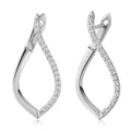 Creolen „Arctic Infinity“ – aus rhodiniertem 925er Sterling Silber