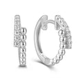 Creolen „Arctic Sphere“ – aus rhodiniertem 925er Sterling Silber
