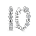 Creolen „Arctic Sphere“ – aus rhodiniertem 925er Sterling Silber
