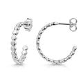 Creolen „Arctic Spherical“ – Hochglanzpoliertes 925er Sterling Silber