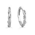 Creolen „Arctic Twisted“ – aus rhodiniertem 925er Sterling Silber