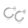 Creolen „Arctic Twisted“ – Hochglanzpoliertes 925er Sterling Silber
