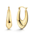 Creolen „Golden Apex“ – aus vergoldetem 925er Sterling Silber