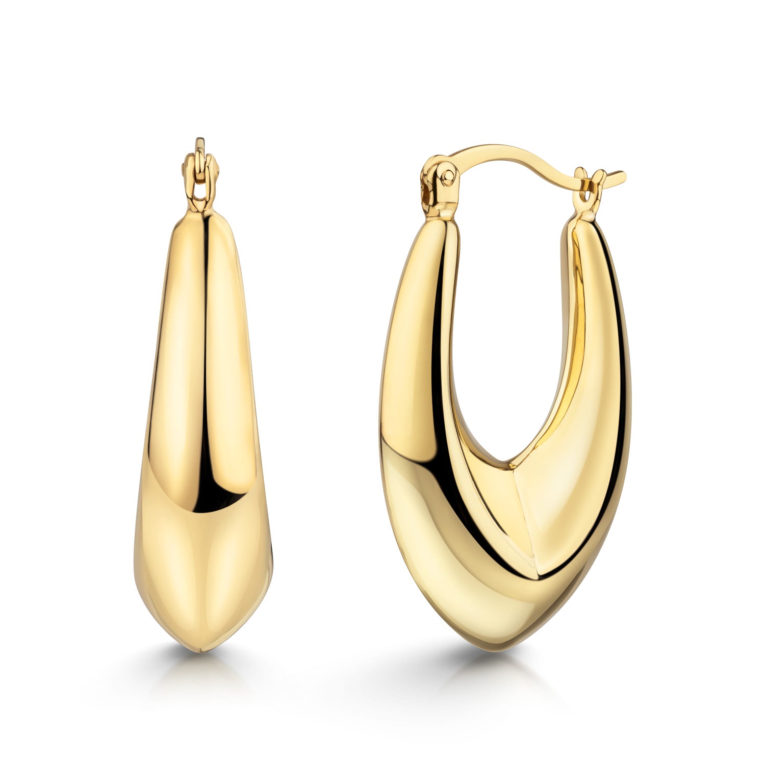 Creolen „Golden Apex“ – aus vergoldetem 925er Sterling Silber