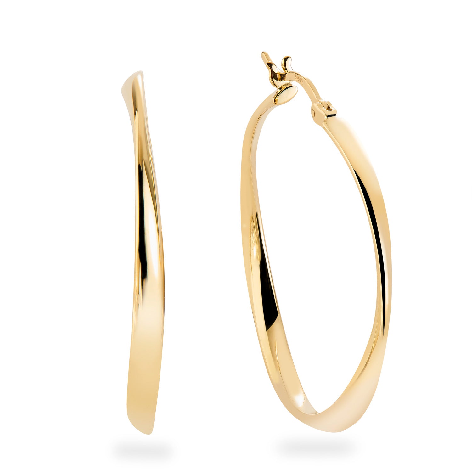 Creolen „Lunar Sinuous“ – in vergoldetem 925er Sterling Silber
