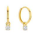 Creolen „Pure Drop“ – 14Kt Gelbgold