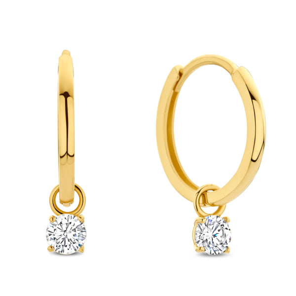 Creolen „Pure Drop“ – 14Kt Gelbgold
