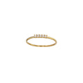 Diamant-Ring „Five Stars“ – 18k Gelbgold