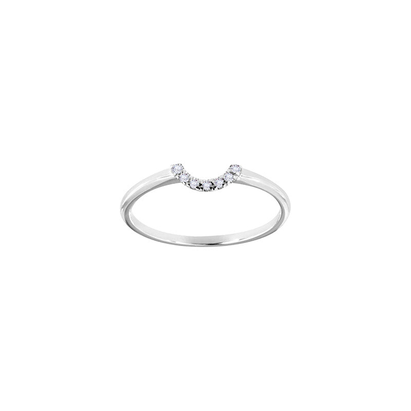 Diamant-Ring „Lunar Curve“ – 18k Weißgold