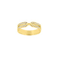 Diamant-Ring „Parallel Light“ – 18k Gelbgold