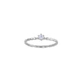 Diamant-Ring „Silver Pearl Solitaire“ – 18k Weißgold