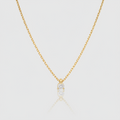 Diamant-Solitär-Collier „Essential Radiance“ – 18k Gelbgold (0,11 ct)