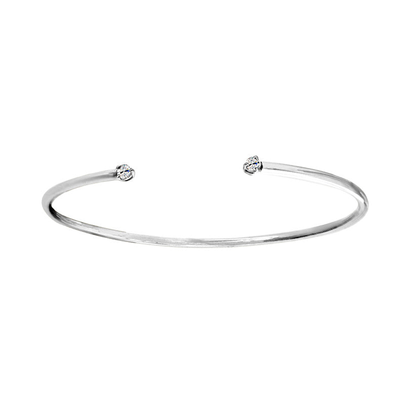 Diamantarmreif „Crystal Twin“ – 18Kt Weißgold