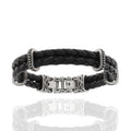 Doppel-Lederarmband „Iron Celtic Twin“