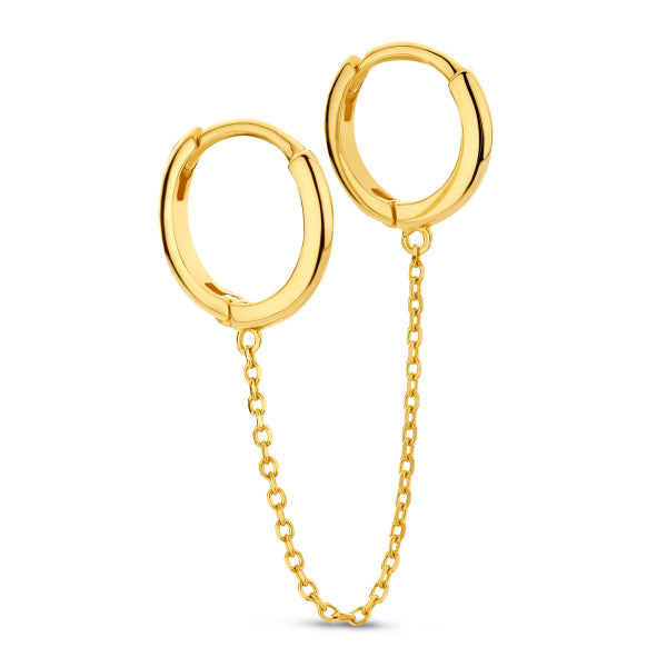 Doppelcreole „Unity Chain“ – 14Kt Gold