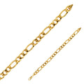Figarokette „Rhythmic Flow“ – Armband aus 375er Gelbgold