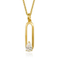 Glied-Amulett „Lunar Drop Link“ – aus vergoldetem 925er Sterling Silber