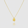 Glücksbringer-Collier „Golden Clover“ – 18k Gelbgold (750)