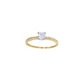 Goldring „Radiant Path“ – 750er Gelbgold (18Kt) mit Zirkonia-Pavé